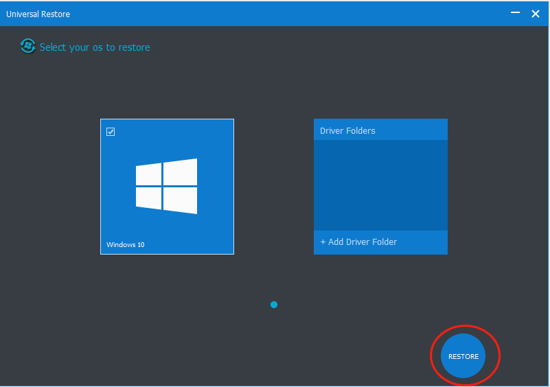 restore system to dissimilar hardware