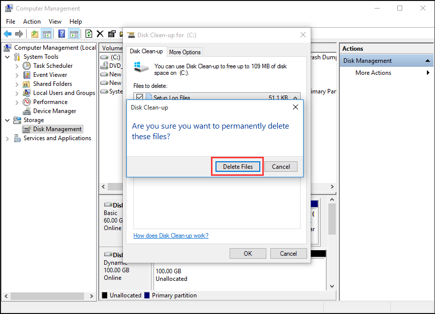 choose Deleted Files to continue