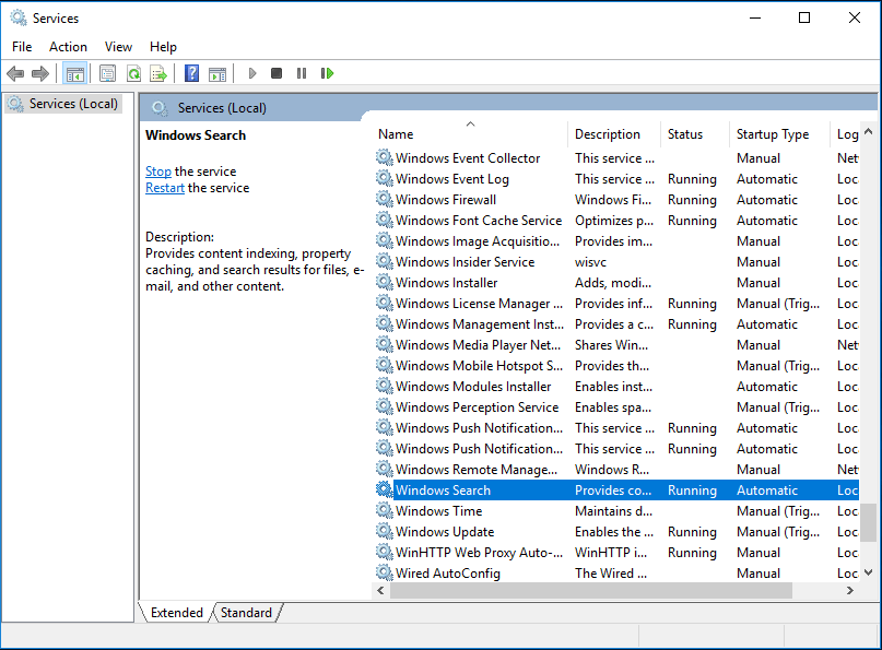 Windows Search service