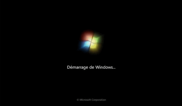démarrage de Windows échoue