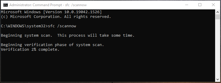 Windows sfc scannow 