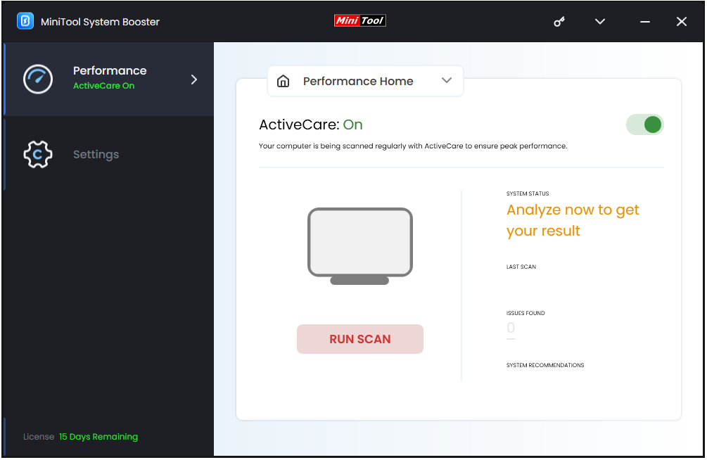 MiniTool System Booster