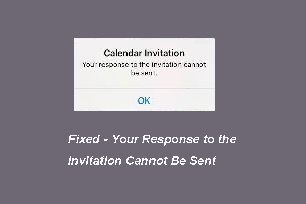 Solved – Your Response to the Invitation Cannot Be Sent
